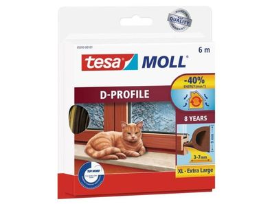 Dichtung tesa Profil D, braun, L-6 m