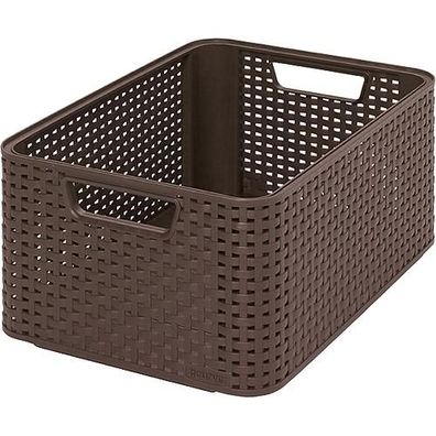 Korb Curver® STYLE2 M, dunkelbraun, 38x29x17 cm