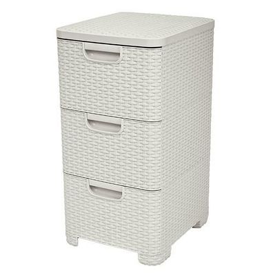 Kommode Curver® STYLE 3x Schublade, creme, 33x60x38 cm