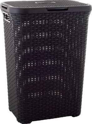 Korb Curver® Natural STYLE 60 Lit., dunkelbraun, 44x34x61 cm, für Wäsche