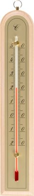 Thermometer Strend Pro, TMM-050 Spa, Außen, für Fenster, 260x50x18 mm, Holz