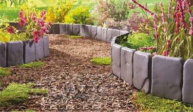 Beetumrandung Strend Pro Garden, Steinimitat, Packung 10 Stk