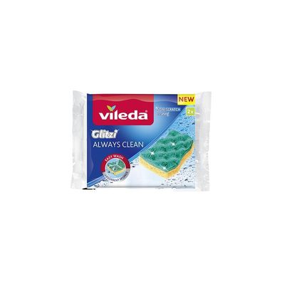 Schwamm Vileda Glitzi Always Clean, Viskose, Schwamm für Geschirr, Pack
