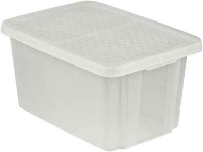 Box Curver® Essentials mit Deckel, 45 Liter, transparent, 57x40x30 cm