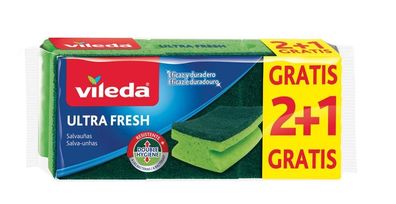 Schwamm Vileda Ultra Fresh, Schwamm für Geschirr, 2 + 1 Stk