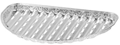 Schüssel MagicHome 33x19x2.0 cm, 4 Stk., halbrund, perforiert, ALU
