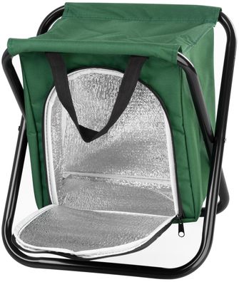 Stuhl Strend Pro, grün, faltbar, Camping, Angeln, mit Kühlfach, max. 150