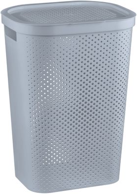 Wäschekorb Curver® Infinity DOTS 60 Lit., grau, mit Deckel, 35x44x60 cm