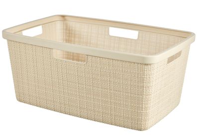 Wäschekorb Curver® JUTE, 46 Lit., beige, 39x59x26 cm