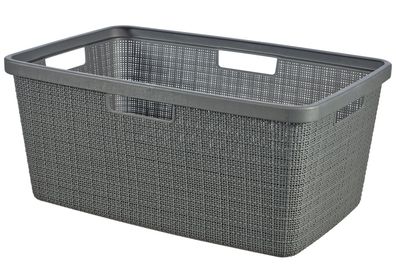 Wäschekorb Curver® JUTE, 46 Lit., grau, 39x59x26 cm