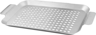 Blech Strend Pro Grill, zum Grillen, Edelstahl, 34x18,5x2 cm
