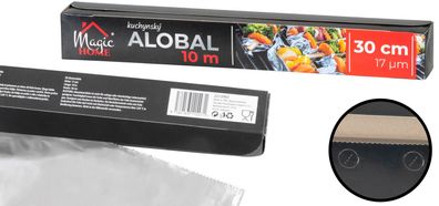 Alufolie MagicHome, 30 cm, L-10 m, 17 µm, Aluminium