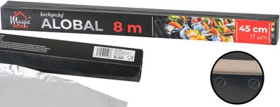 Alufolie MagicHome, 45 cm, L-8 m, 17 µm, Aluminium