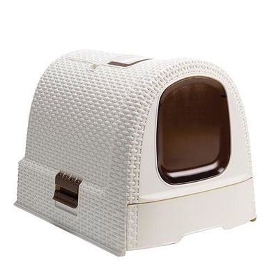 Katzentoilette Curver® Litterbox, Vintage, für Hauskatzen, 51x38x40 cm