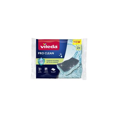 Schwamm Vileda Pro Clean, Viskose, Packung 2 Stk