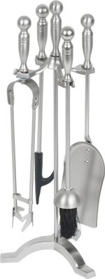 Kaminbesteck Homefire FT53S, 4-teilig, vernickelt, 53 cm