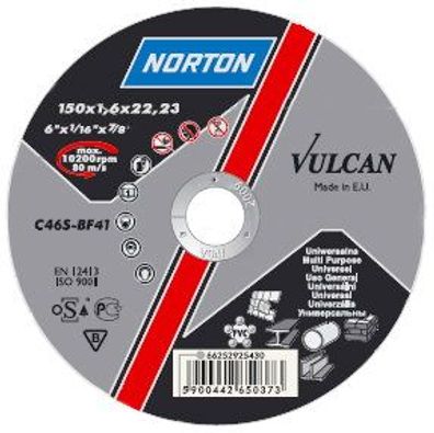Scheibe NORTON Vulcan A 300x3, 0x32 A30S-BF41, Trennscheibe für Metall