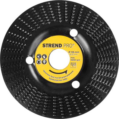 Scheibe Strend Pro, 125 mm, Raspelscheibe für Holz, fein, für