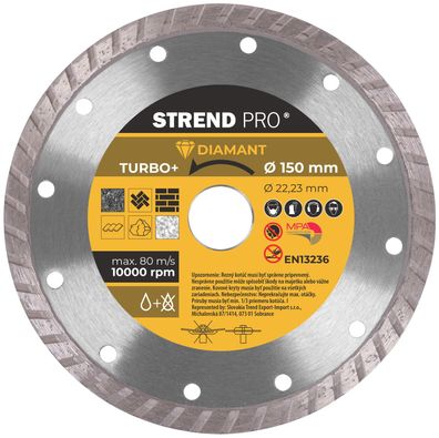 Scheibe Strend Pro 521C, 150 mm, Diamant, Turbo