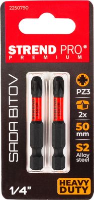 Bit Strend Pro Premium Pozidriv, PZ 3, Pack. 2 Stk
