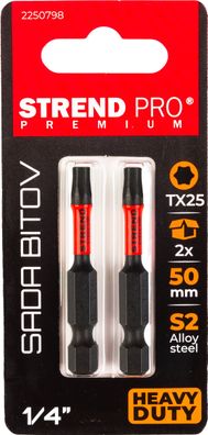 Bit Strend Pro Premium Torx, T 25, Pack. 2 Stk