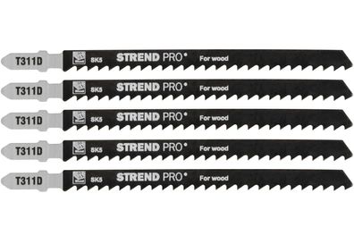 Sägeblatt für Stichsäge Strend Pro T311D, 132 mm, 6 Zähne, für Holz