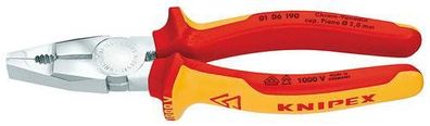 Zange KNIPEX 01 06 190, 190 mm, Kombinationszange, CrV, VDE 1000V