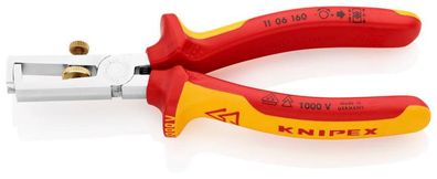 Zange KNIPEX 11 06 160, 160 mm, Abisolier-, CrV, VDE 1000V