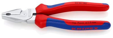 Zange KNIPEX 02 05 180, 180 mm, Kraft-, Kombinations-, DIN 5746