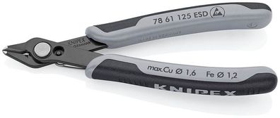 Zange KNIPEX 78 61 125 ESD, 125 mm, Seiten-, Schneid-, Feinmechanik