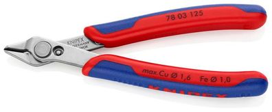 Zange KNIPEX 78 03 125, 125 mm, Schneid-, Seiten-, Feinmechanik, Inox
