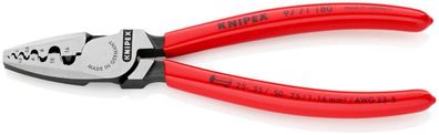 Zange KNIPEX 97 71 180, 180 mm, 0.25-16mm, für Aderendhülsen, Crimp