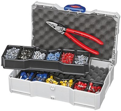 Set KNIPEX 97 90 06, Crimp-, für Aderendhülsen mit Kunststoffkragen