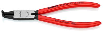 Zange KNIPEX 44 21 J21, 19-60 mm, 90° gebogen, für interne Sicherungsringe