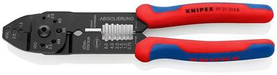 Zange KNIPEX 97 21 215 B, 215 mm, 0.5-2.5mm/AWG 20-14, Crimpzange