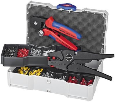 Set KNIPEX 97 90 10, Crimp-, für Aderendhülsen mit Kunststoffkragen