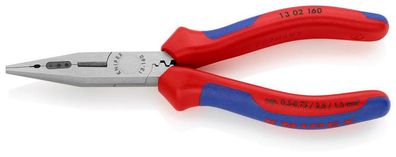 Zange KNIPEX 13 02 160, 160 mm, Elektrikerzange, multifunktional