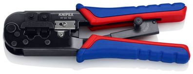 Zange KNIPEX 97 51 10, 200 mm, Crimpzange, RJ 10/11/12/45
