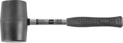 Hammer Strend Pro HM213 900 g, Gummihammer, BlackHead, Metallgriff