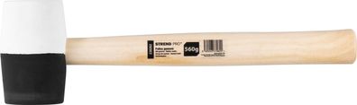 Hammer Strend Pro HM232, 560 g, 300 mm, Gummi, BlackWhiteHead, Holzgriff