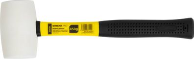 Hammer Strend Pro HM212 450 g, Gummihammer, WhiteHead, PVC Griff, TPR