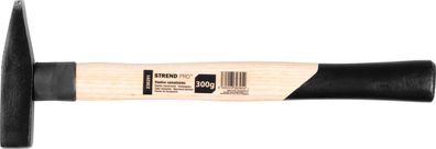 Hammer Strend Pro HM100 300 g, Schlosserhammer, Holzgriff, Stiellänge 330mm