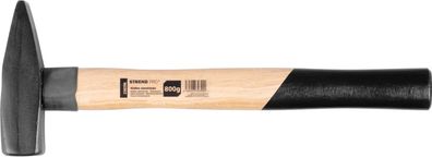 Hammer Strend Pro HM100 800 g, Schlosserhammer, Holzgriff, Stiellänge 360mm