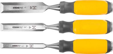 Stechbeitel-Set Strend Pro Premium, für Holz, 12-19-25 mm