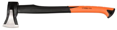 Axt Strend Pro AS106, 1000 g, Spaltaxt, Keilaxt, Fiberglasstiel 610 mm