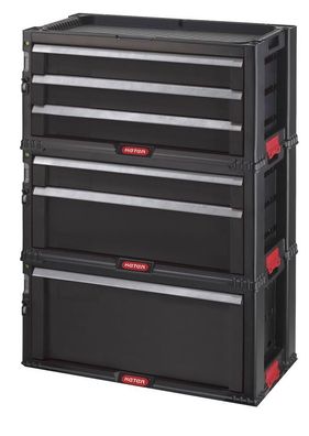 Box Keter® 17201228, TOOL CHEST SET, 6 Schubladen, 560x750x290 mm, für