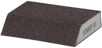 Schwamm KONNER G60, Schleifschwamm, 125x90x65x25 mm, abgeschrägt