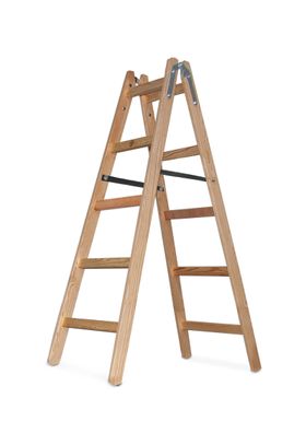 Leiter Strend Pro, PROFI, Holz-Stehleiter, 5-stufig, 1,53 m, max. 150 kg