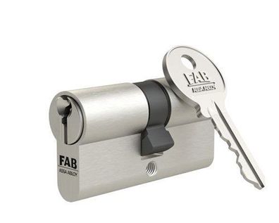 FAB Profilzylinder 1.00 DNm 30 + 30, 3 Schl., Nickel