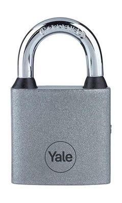 Vorhängeschloss Yale Y111S/38/121/1, Eisen, silber, 38 mm, 3 Schlüssel